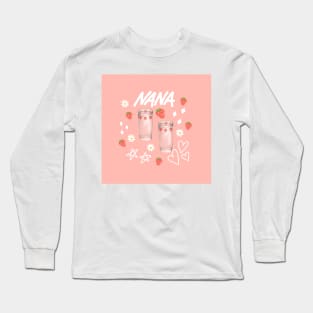 Nana anime strawberry glasses Long Sleeve T-Shirt